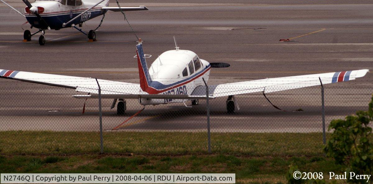 N2746Q, Piper PA-28R-201T Cherokee Arrow III C/N 28R-7703075, Peeking between the shrubs