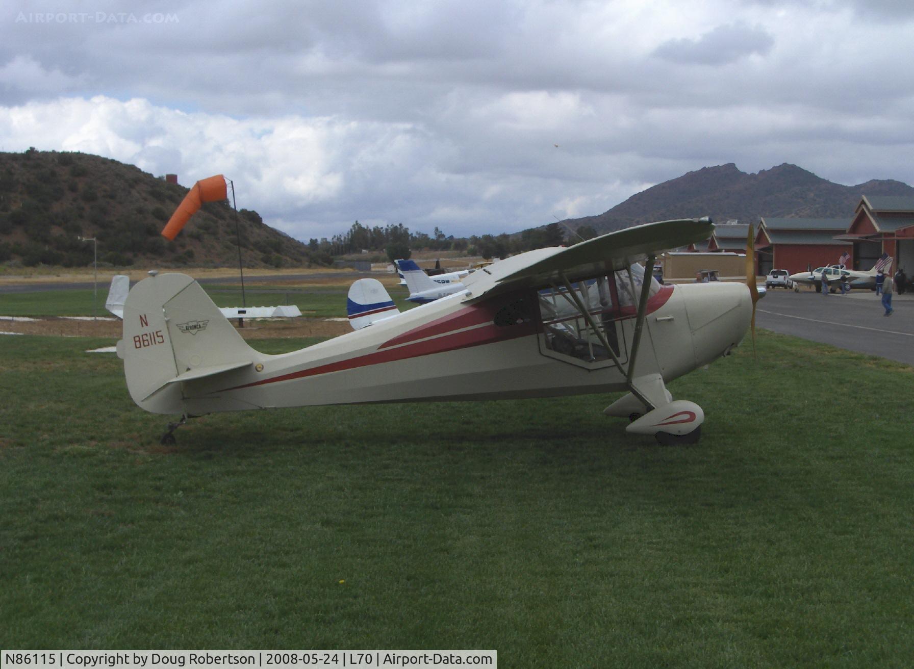 N86115, 1946 Aeronca 11AC Chief C/N 11AC-546, 1946 Aeronca 11AC CHIEF, Continental A&C65 65 Hp