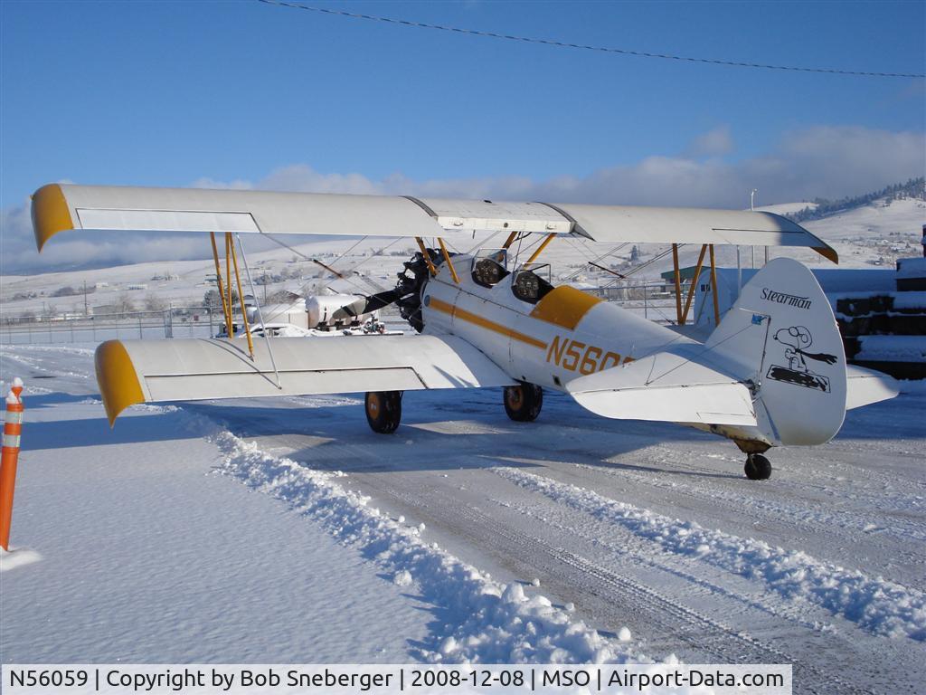 N56059, 1941 Boeing A75 C/N 75-905, Dec 2007 in Montana