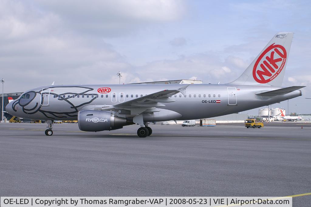 OE-LED, 2008 Airbus A319-112 C/N 3407, FlyNiki Airbus A319
