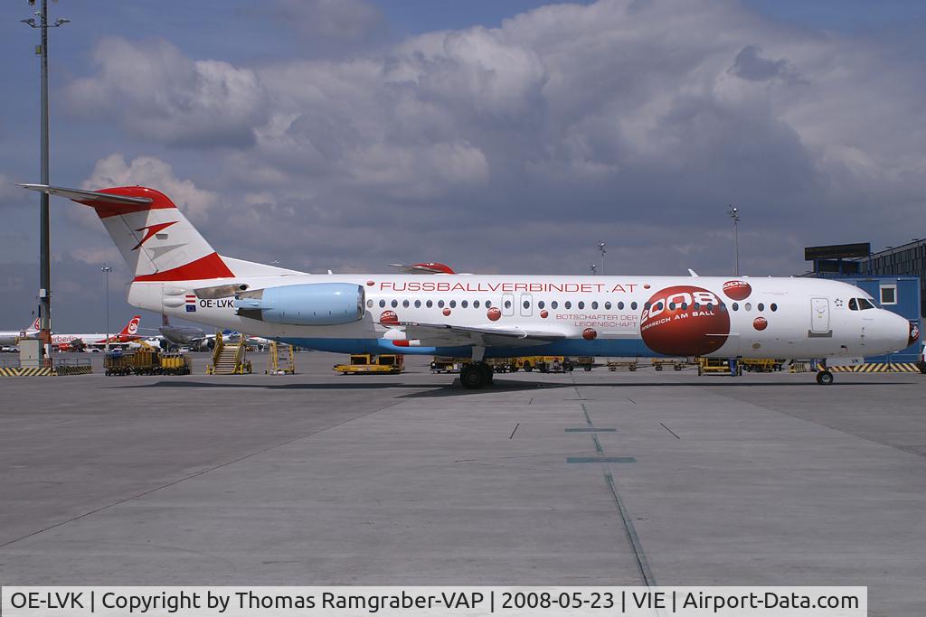 OE-LVK, 1992 Fokker 100 (F-28-0100) C/N 11397, Austrian Arrows Fokker 100