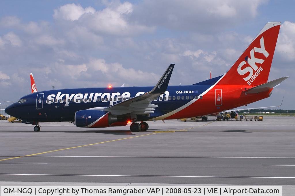 OM-NGQ, 2008 Boeing 737-7GL C/N 37233, Sky Europe Airlines Boeing 737-700