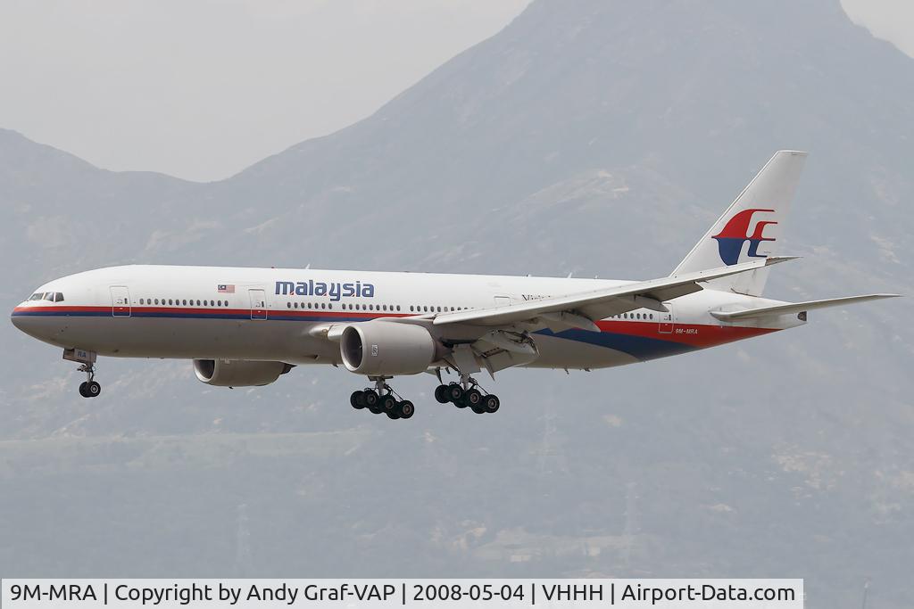 9M-MRA, 1997 Boeing 777-2H6/ER C/N 28408, Malaysia Airlines 777-200