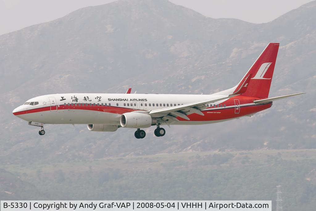B-5330, 2007 Boeing 737-86N C/N 35212, Shanghai Airlines 737-800