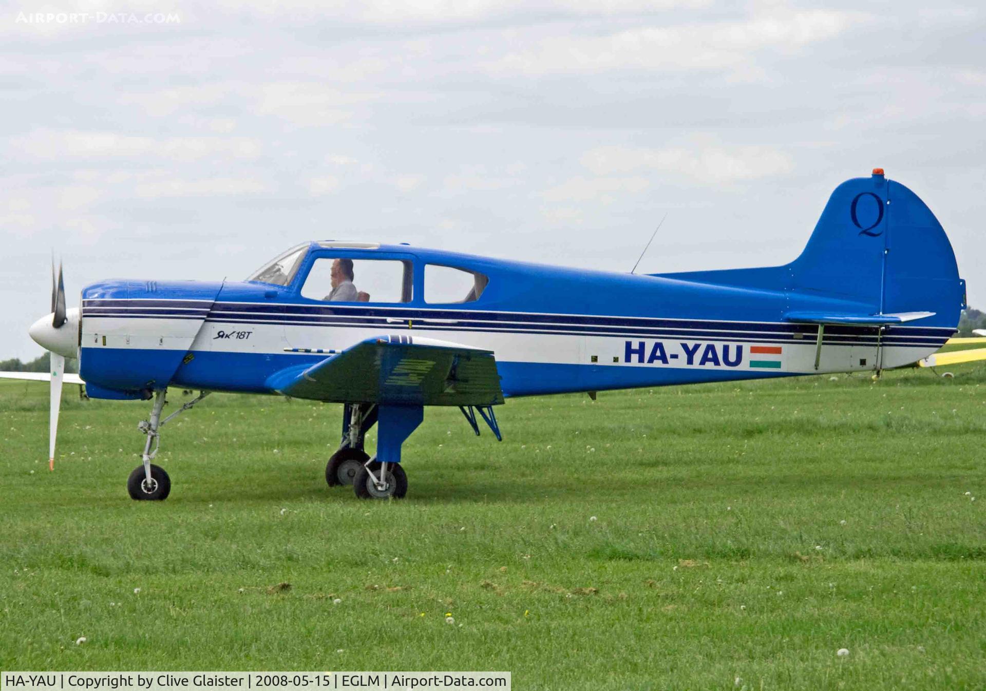 HA-YAU, 1998 Yakovlev Yak-18T C/N 15-35, Yakovlev Yak-18T was introduced to train Aeroflot pilots