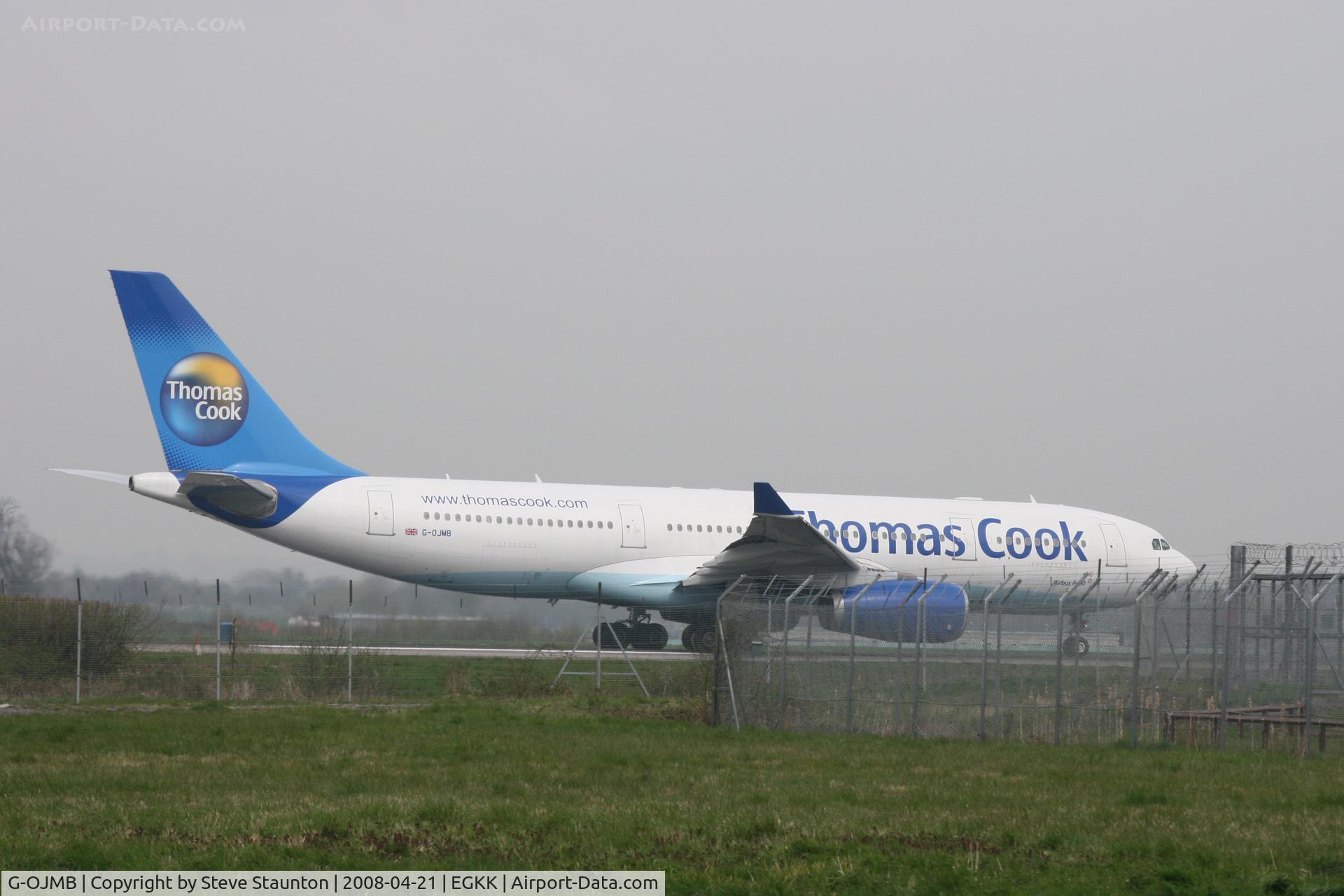 G-OJMB, 2001 Airbus A330-243 C/N 427, Gatwick Airport 21/04/08 (married 19/04/08 - spotting two days later)