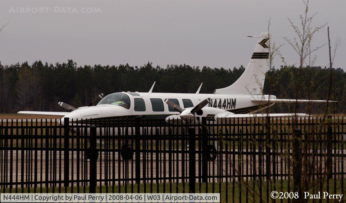 N444HM, 1976 Smith Aerostar 600 C/N 60-0329-121, Attractive visage, even with the fence