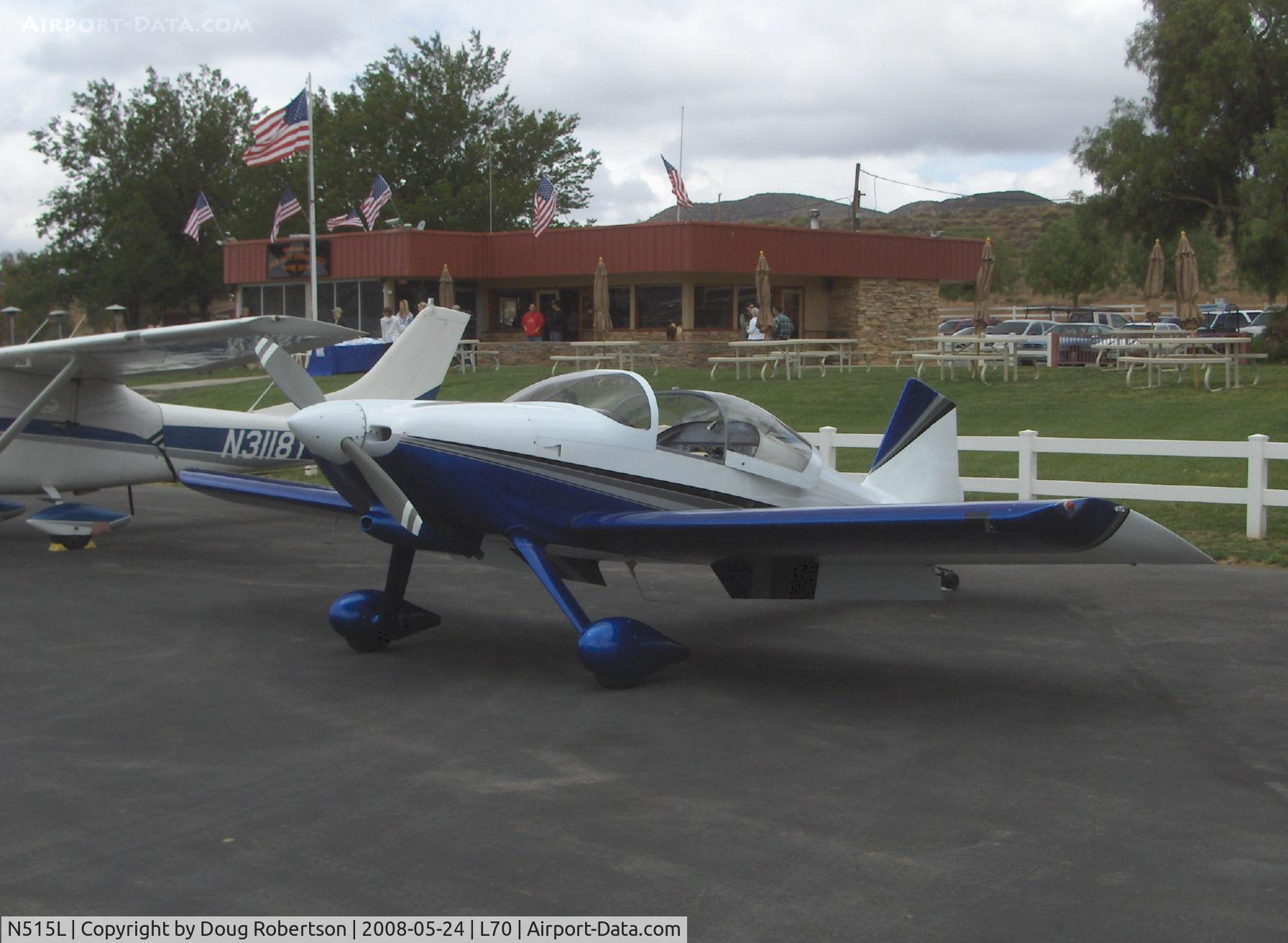 N515L, 2000 Vans RV-6 C/N 22923, 2000 Owens VAN's RV-6, Lycoming O&VO-360