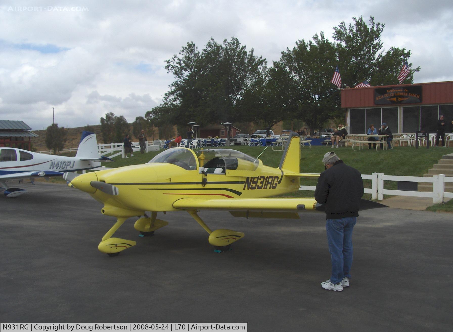 N931RG, 1995 Vans RV-6A C/N 21002, 1995 Gladish VAN's RV-6A, Lycoming O&VO-360