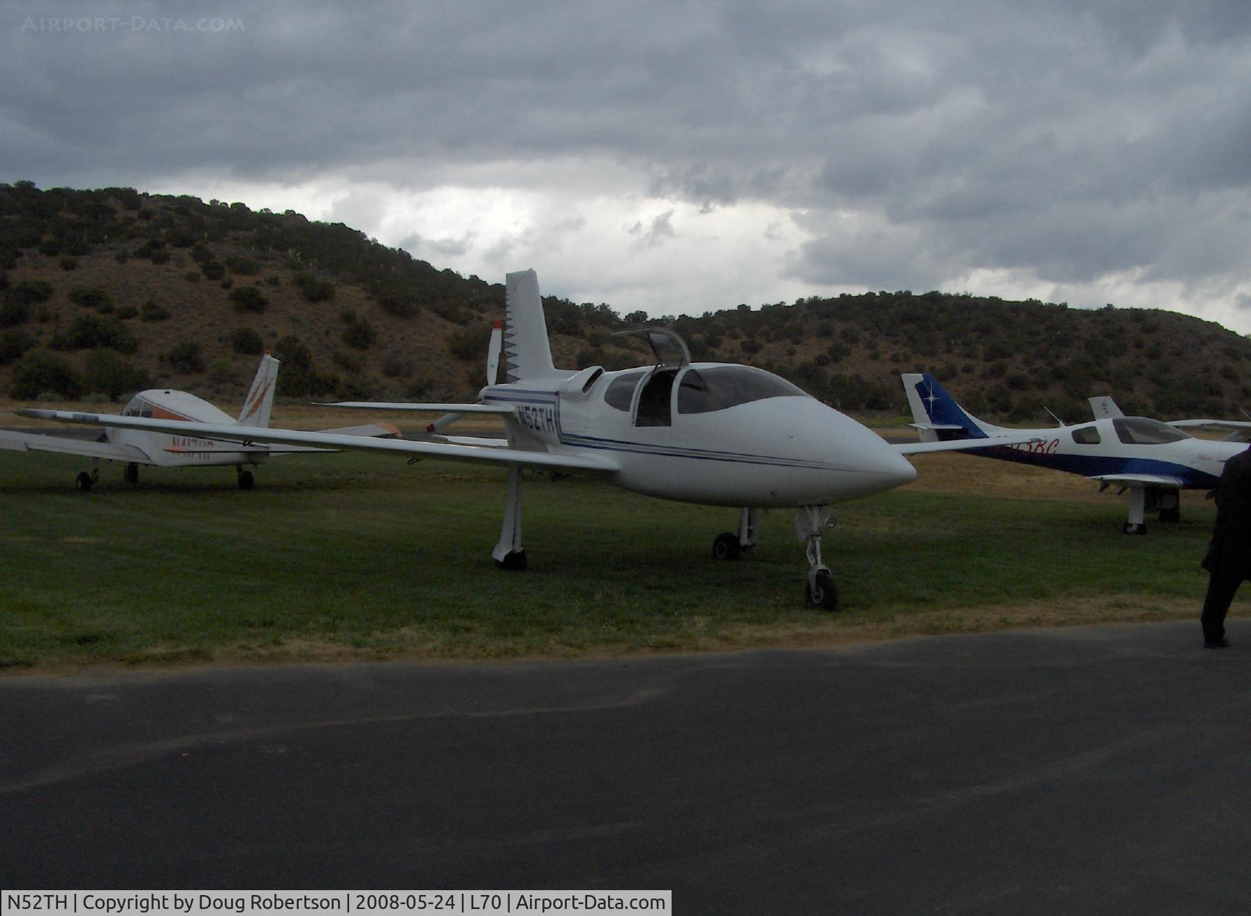N52TH, 1999 Cirrus VK-30 C/N 143, 1999 Hastings Cirrus Design VK-30, Continental IO-550 pusher tri-blade prop, Taxi. Cirrus Design sold 34 VK-30 kits. N52TH was the first completed over nine year build time. Ten are flying.