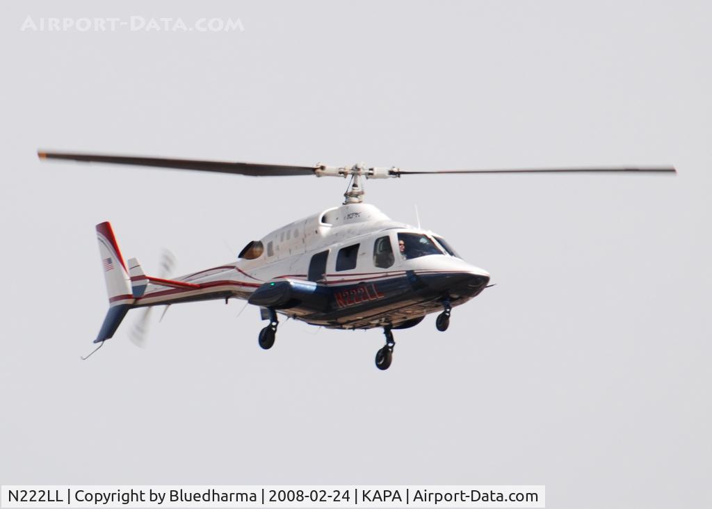 N222LL, 1981 Bell 222 C/N 47060, On approach.