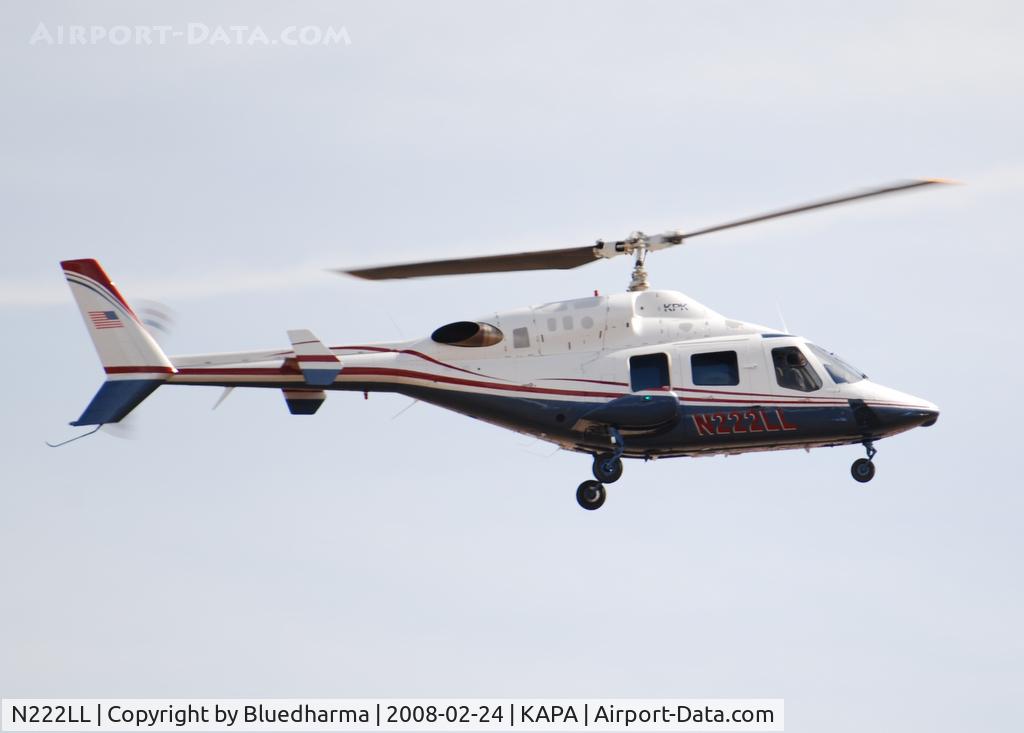 N222LL, 1981 Bell 222 C/N 47060, On approach.