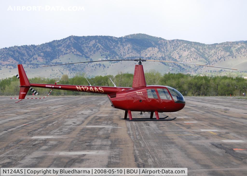 N124AS, 2006 Robinson R44 II C/N 11232, At the Boulder Open House 2008.