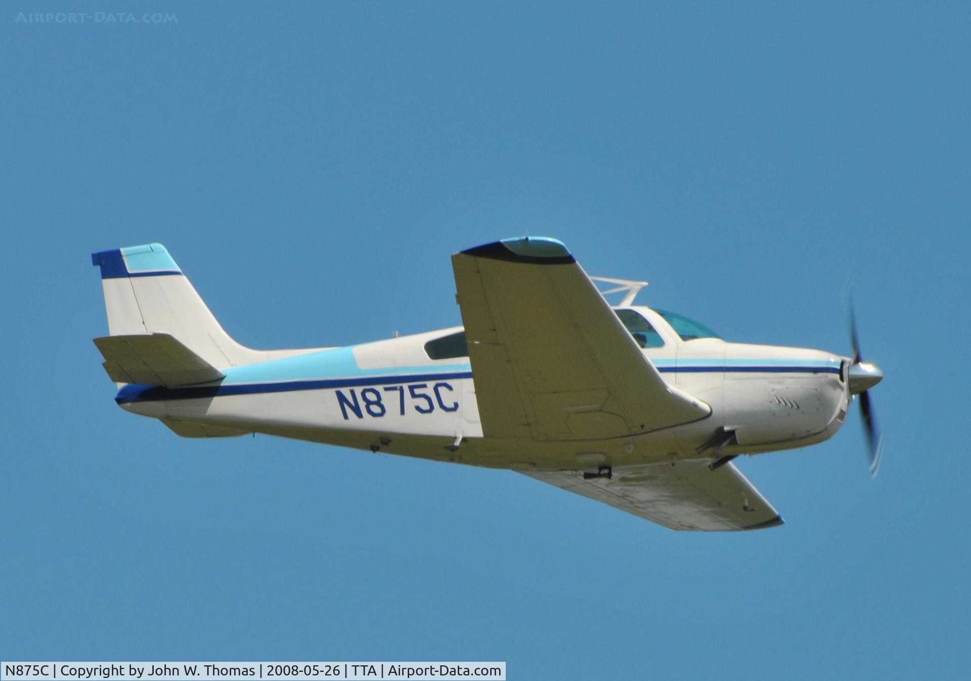 N875C, 1970 Beech F33 Bonanza C/N CD-1246, Departing runway 21