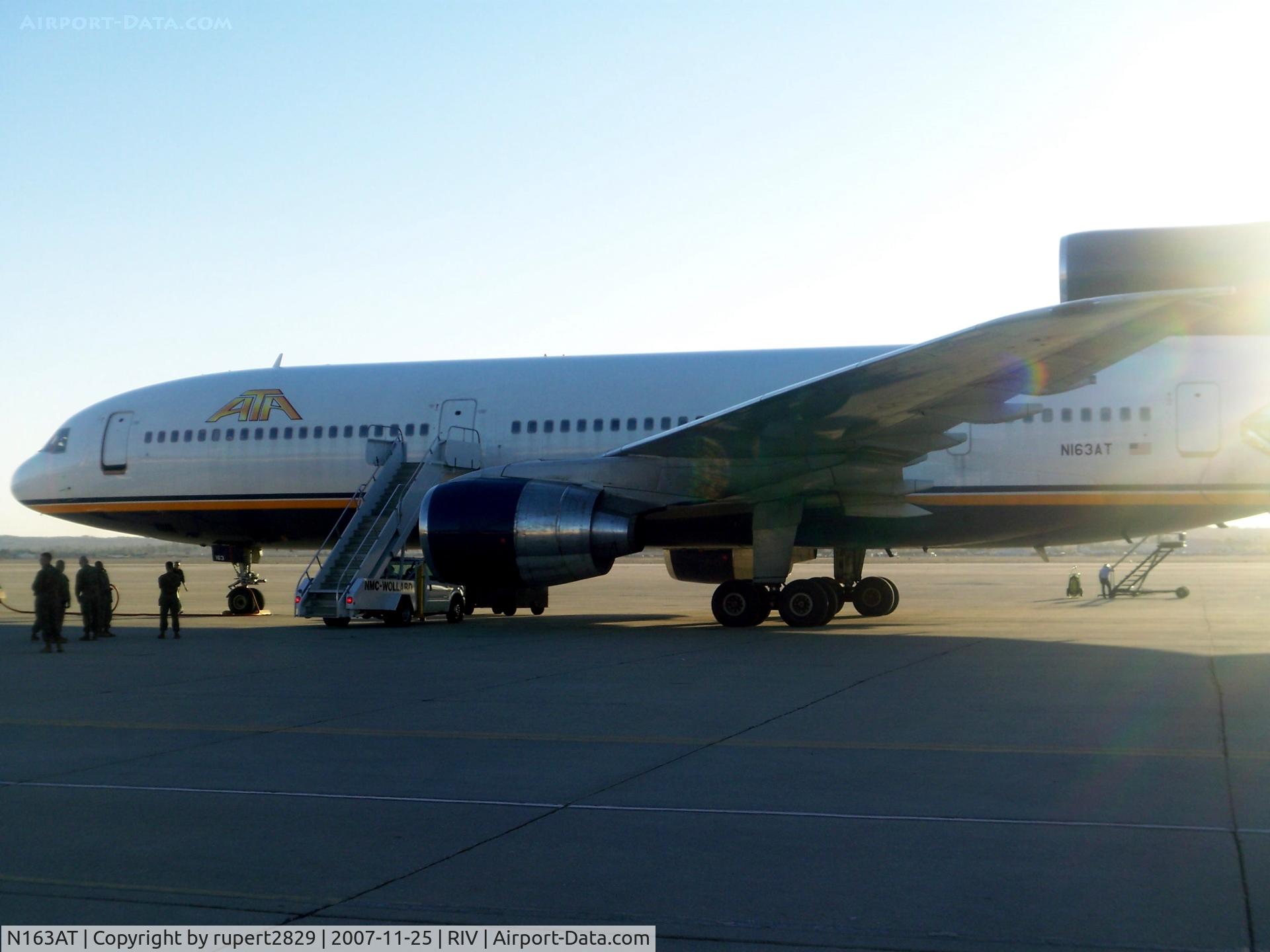 N163AT, 1982 Lockheed L-1011-385-3 TriStar 500 C/N 293A-1229, US Marines retuning from Iraq