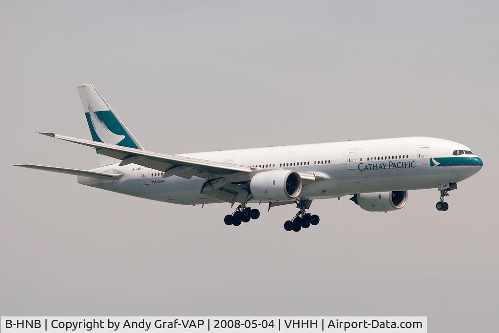 B-HNB, 1995 Boeing 777-267 C/N 27266, Cathay Pacific 777-200