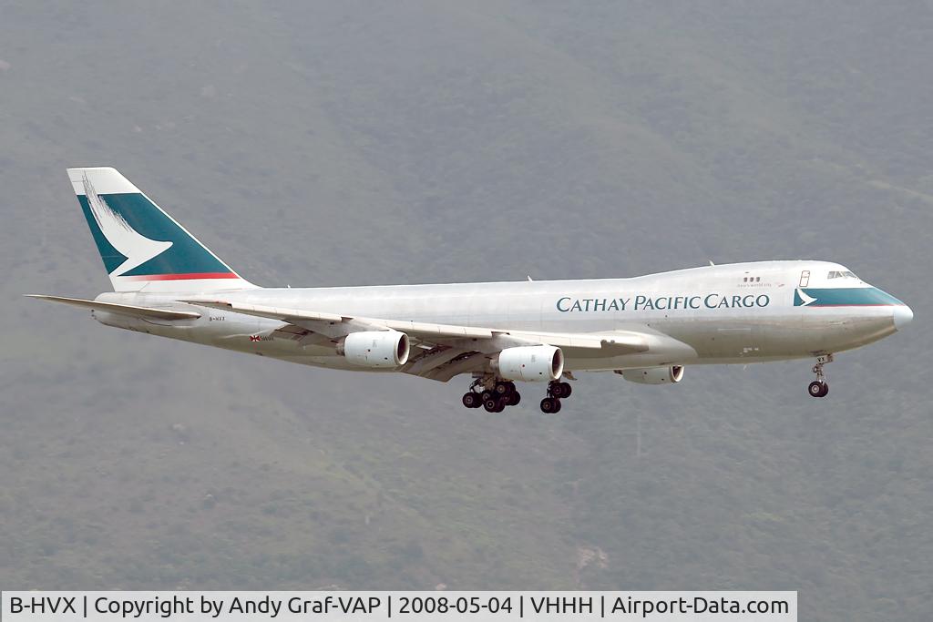 B-HVX, 1990 Boeing 747-267F/SCD C/N 24568, Cathay Pacific Cargo 747-200