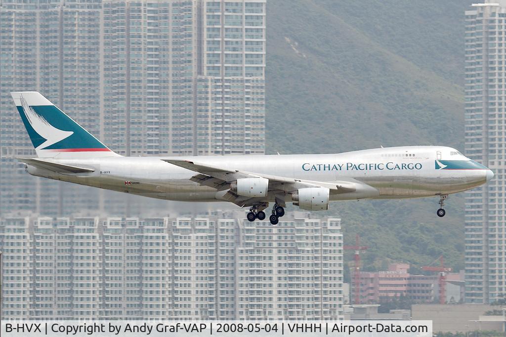 B-HVX, 1990 Boeing 747-267F/SCD C/N 24568, Cathay Pacific Cargo 747-200