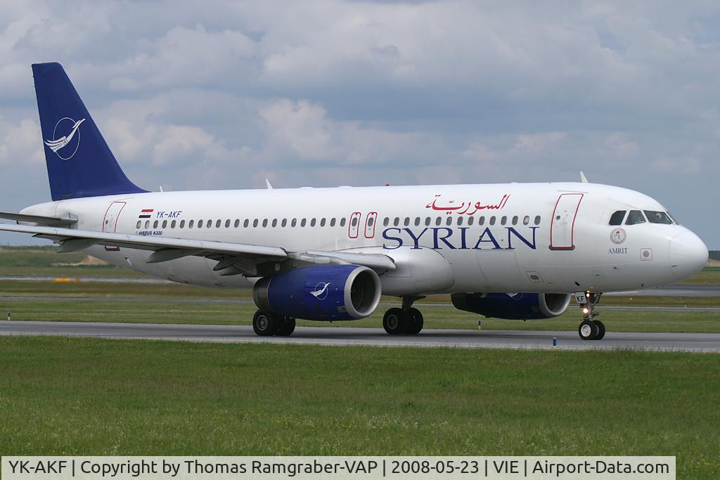 YK-AKF, 1999 Airbus A320-232 C/N 1117, Syrianair - Syrian Arab Airlines Airbus A320
