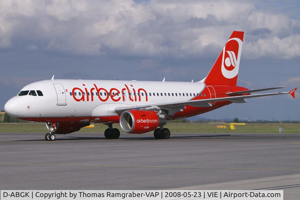 D-ABGK, 2008 Airbus A319-112 C/N 3447, Air Berlin Airbus A319