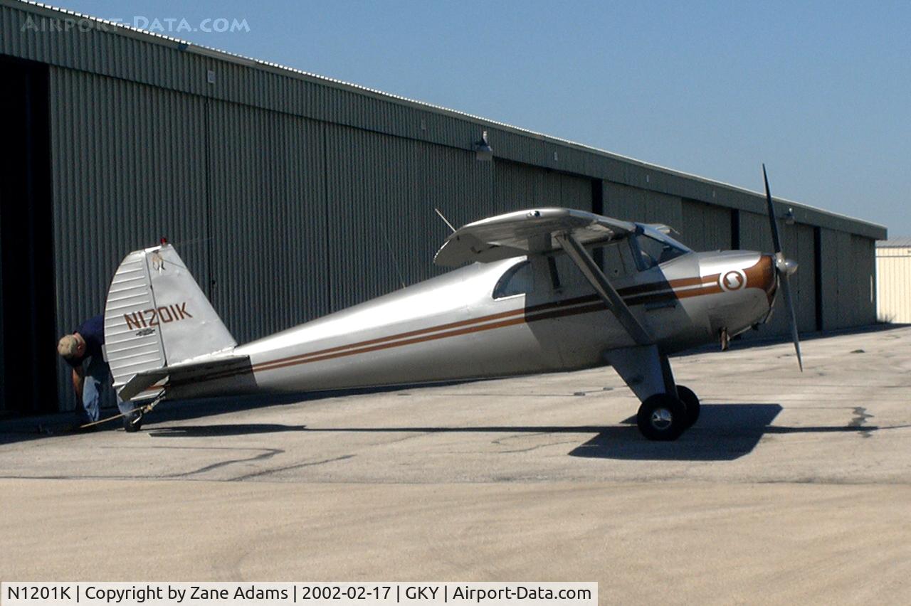 N1201K, 1946 Luscombe 8E Silvaire C/N 3928, At Arlington Municipal