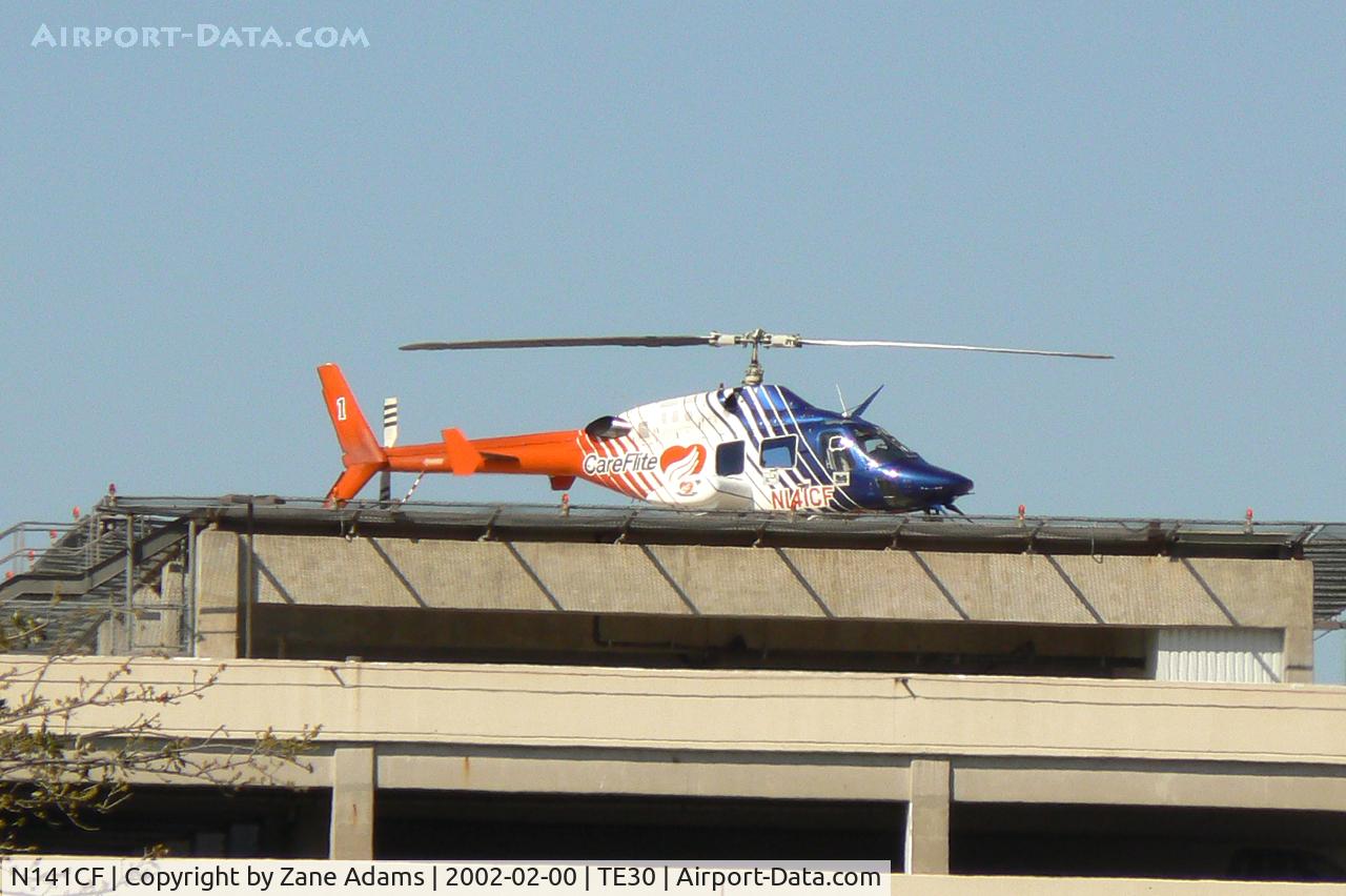 N141CF, 1984 Bell 222U C/N 47524, Careflite on Harris Hospital pad.