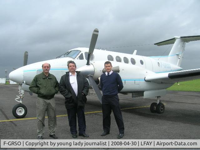 F-GRSO, 1980 Beech 200C Super King Air C/N BL-11, at Amiens headquarters (France)