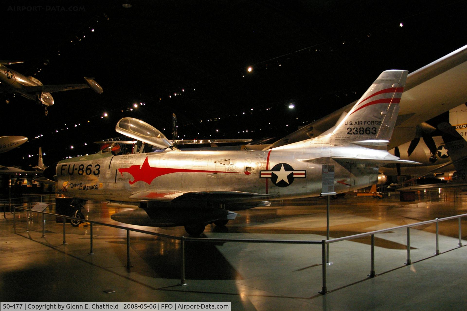 50-477, 1952 North American F-86D Sabre C/N 190-266, F-86D displayed at the National Museum of the U.S. Air Force