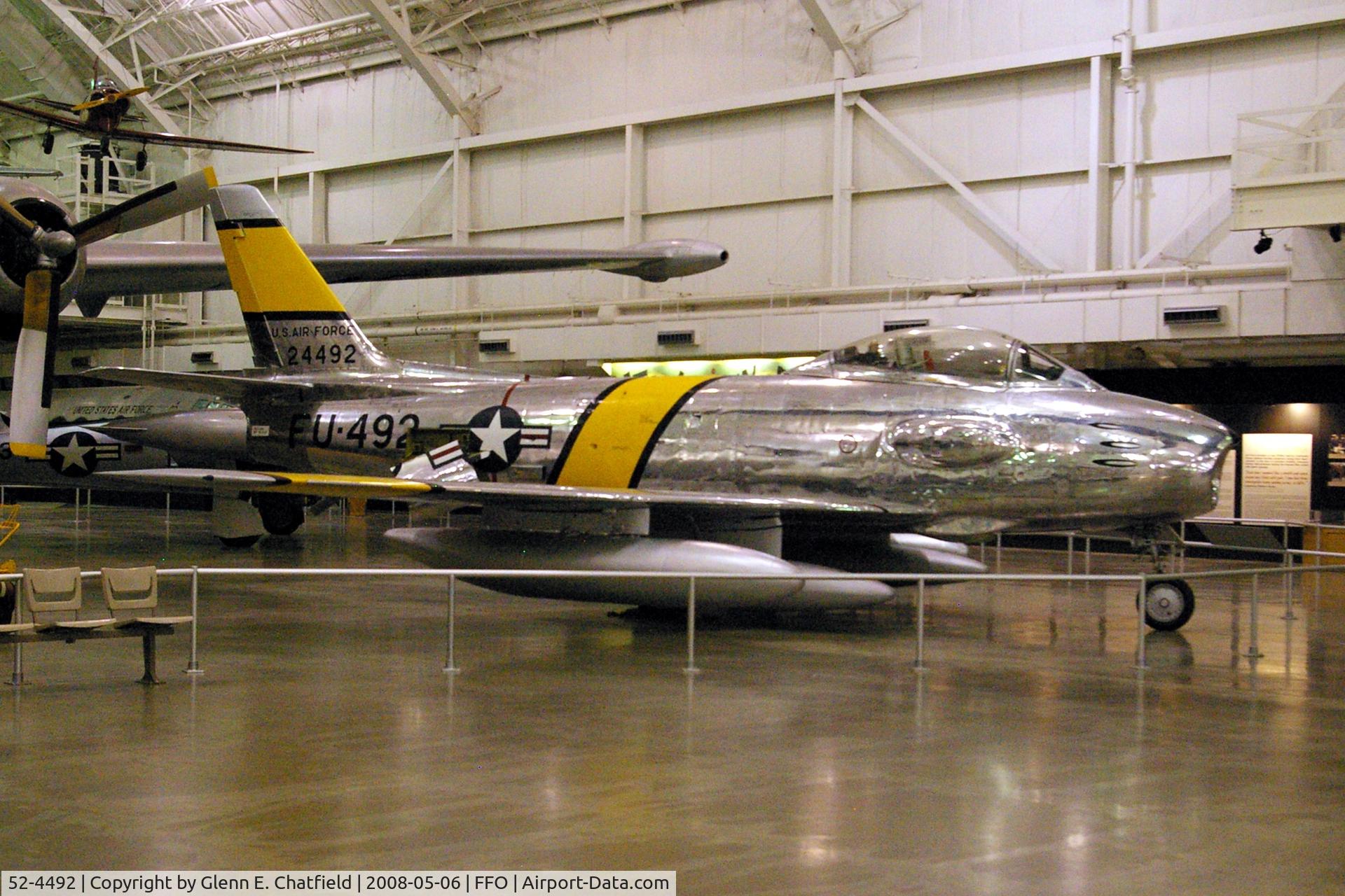 52-4492, 1952 North American RF-86F-30-NA Sabre C/N 191-88, RF-86F at the National Museum of the U.S. Air Force