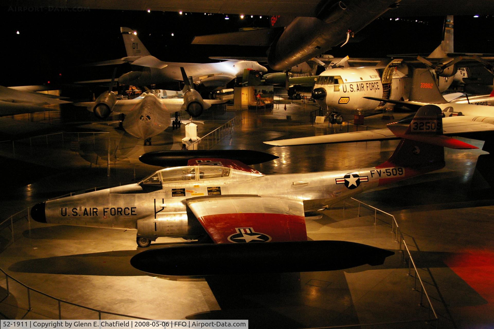 52-1911, 1952 Northrop F-89D Scorpion C/N Not found 52-1911, F-89D displayed at the National Museum of the U.S. Air Force