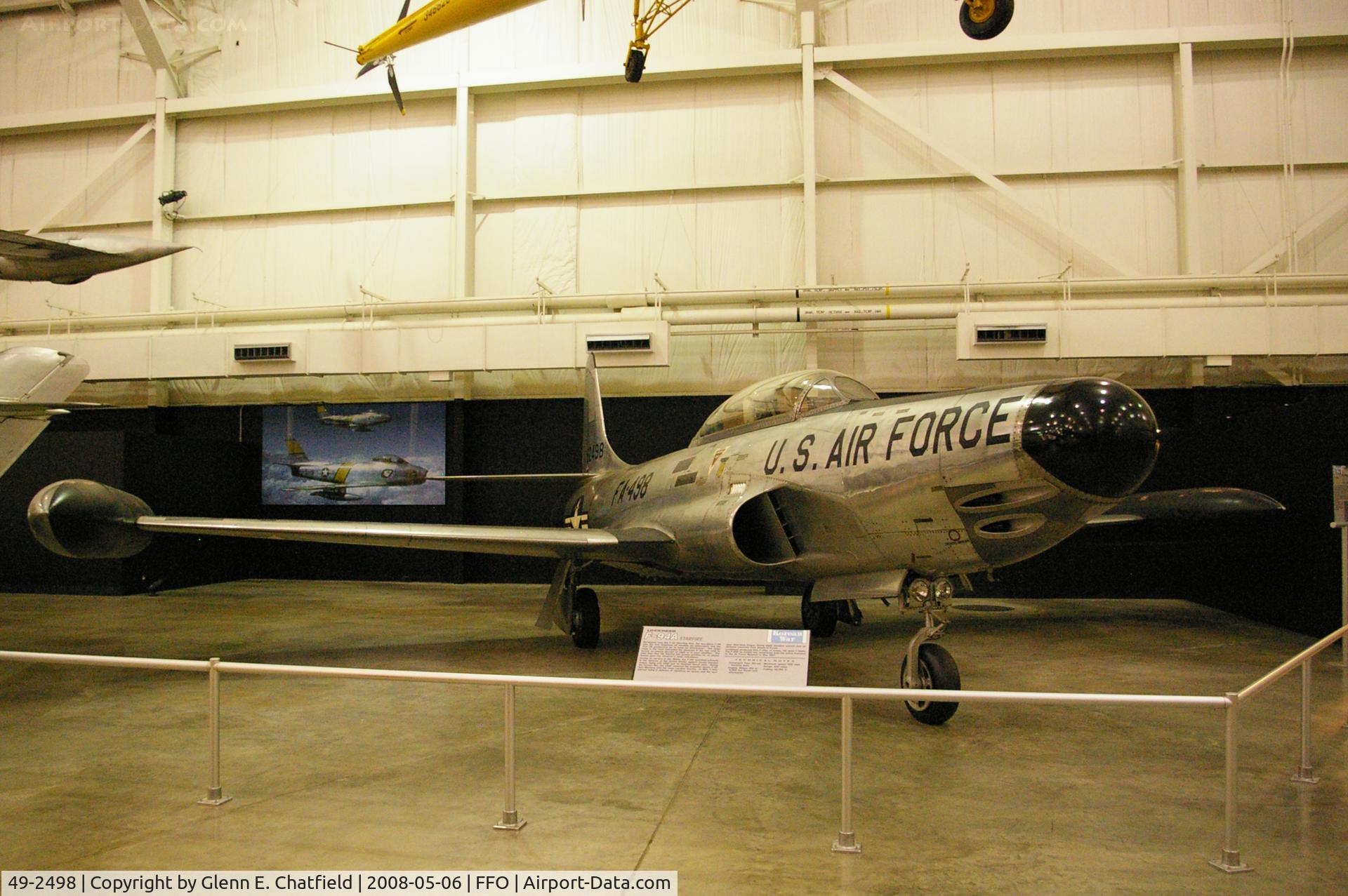 49-2498, 1949 Lockheed F-94A-5-LO Starfire C/N 780-7020, F-94A displayed at the National Museum of the U.S. Air Force