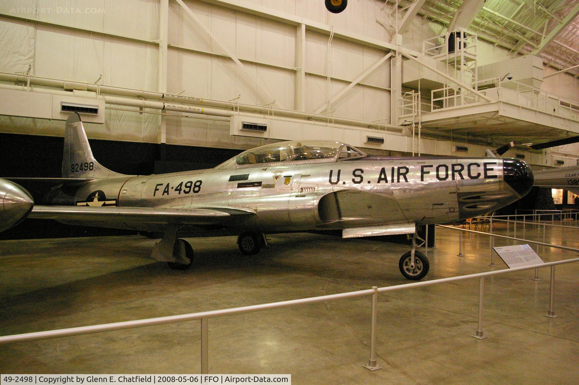 49-2498, 1949 Lockheed F-94A-5-LO Starfire C/N 780-7020, F-94A displayed at the National Museum of the U.S. Air Force