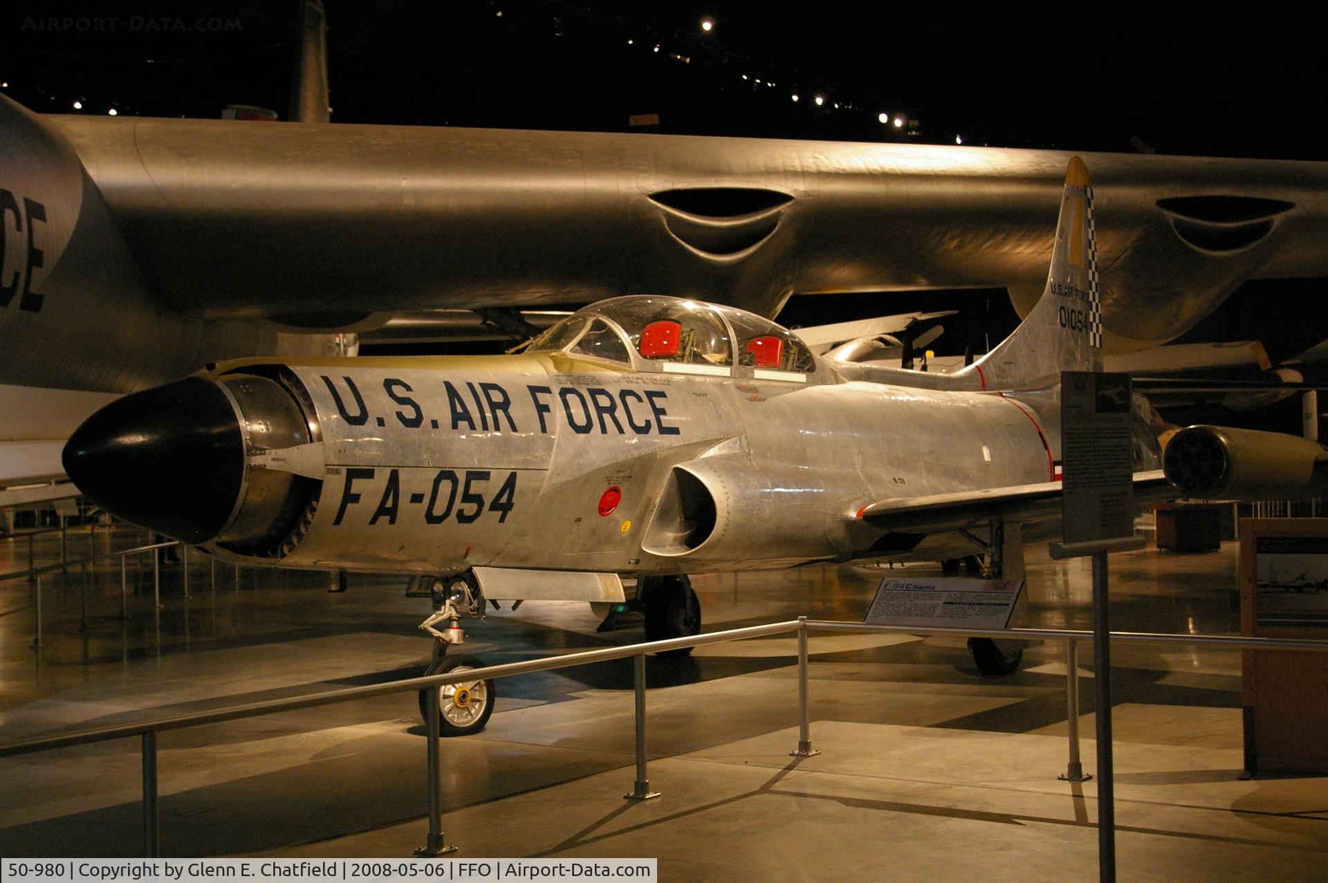 50-980, 1950 Lockheed F-94C-1-LO Starfire C/N 880-8025, F-94C displayed at the National Museum of the U.S. Air Force