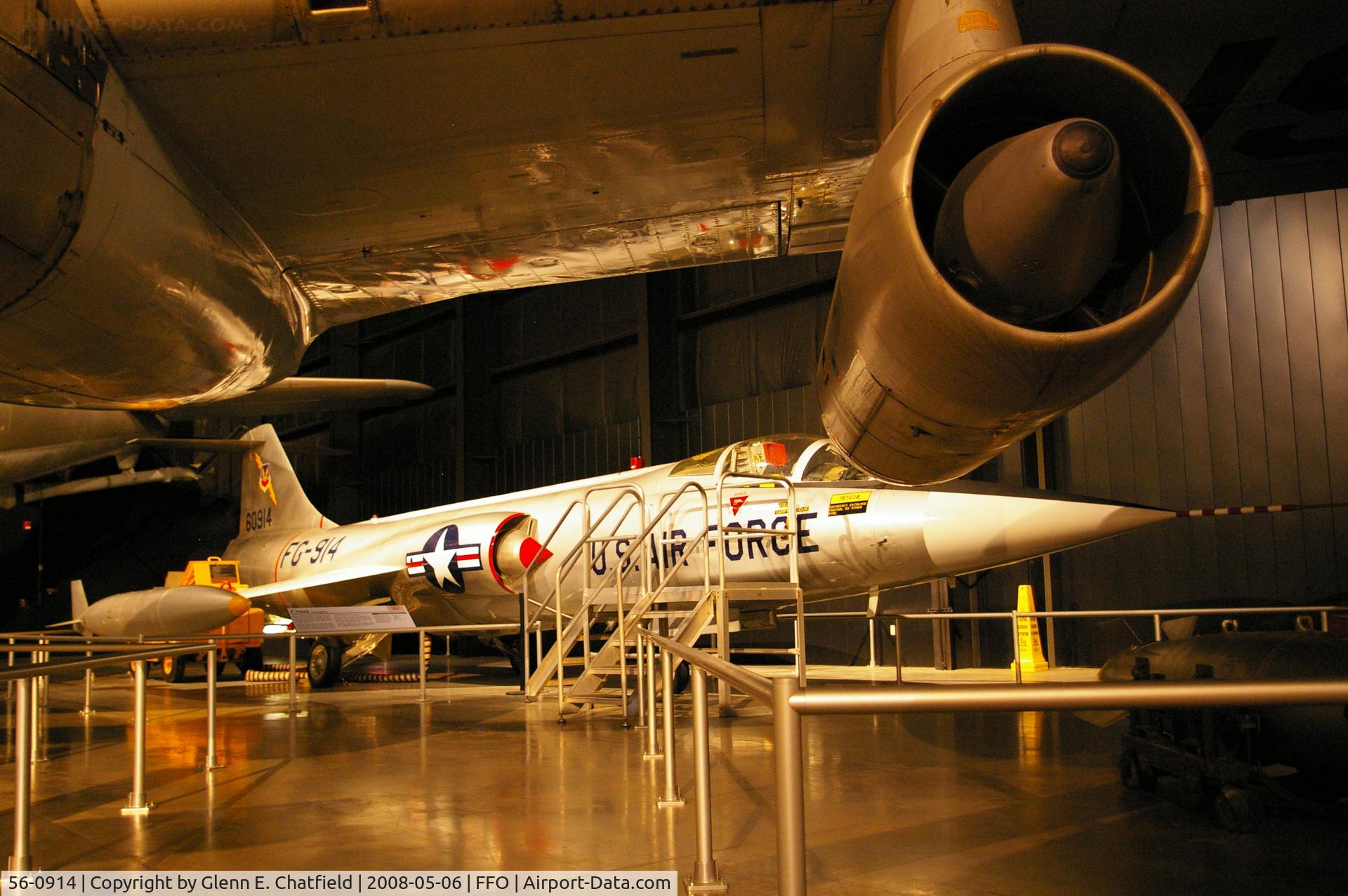 56-0914, 1956 Lockheed F-104C Starfighter C/N 383-1202, Displayed at the National Museum of the U.S. Air Force