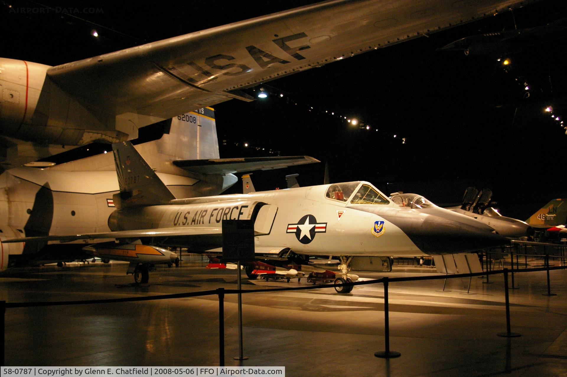 58-0787, 1958 Convair F-106A Delta Dart C/N 8-24-118, Displayed at the National Museum of the U.S. Air Force