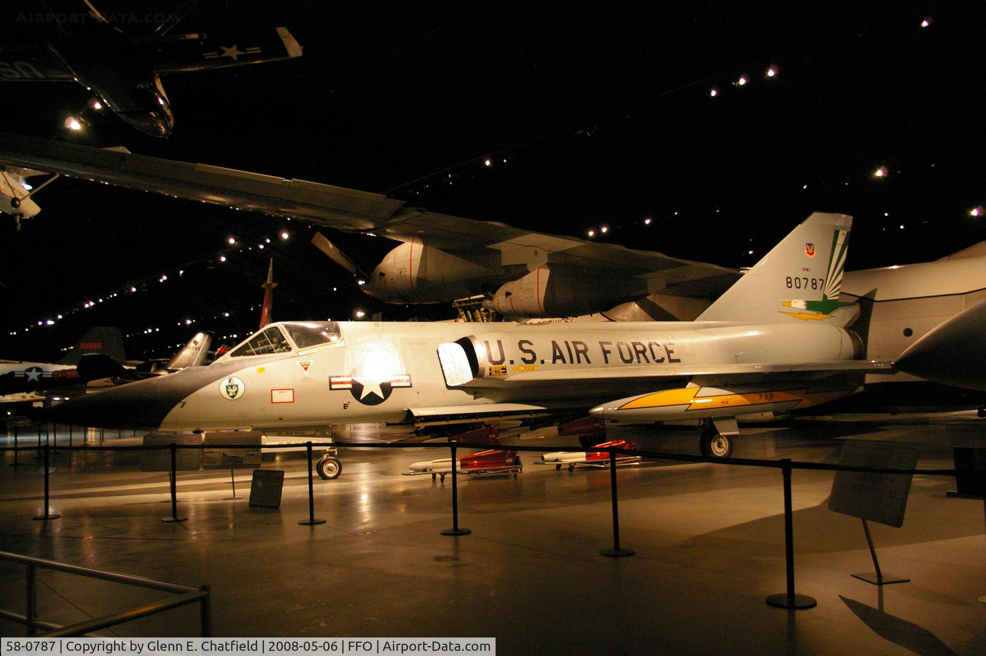 58-0787, 1958 Convair F-106A Delta Dart C/N 8-24-118, Displayed at the National Museum of the U.S. Air Force