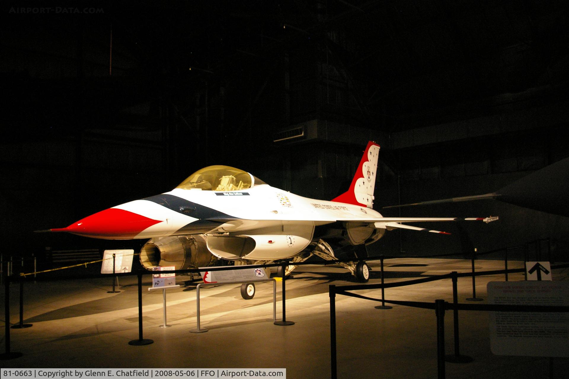 81-0663, 1981 General Dynamics F-16A Fighting Falcon C/N 61-344, Displayed at the National Museum of the U.S. Air Force