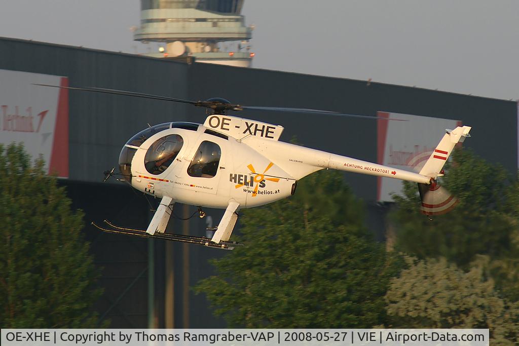 OE-XHE, Hughes 369D C/N 77-0166D, Helios Hughes 369