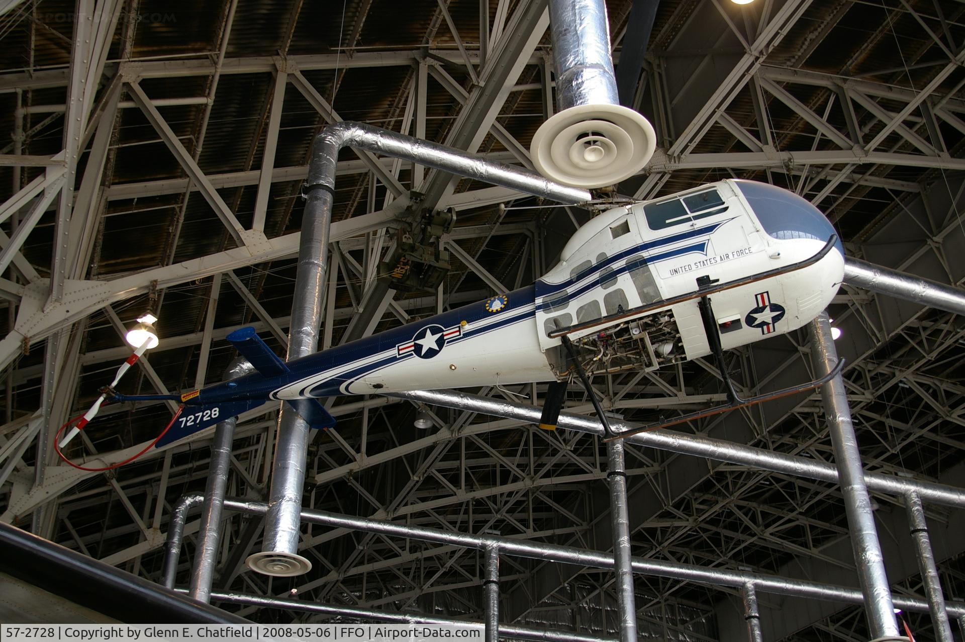 57-2728, 1957 Bell UH-13J Sioux C/N 1575, Displayed at the National Museum of the U.S. Air Force