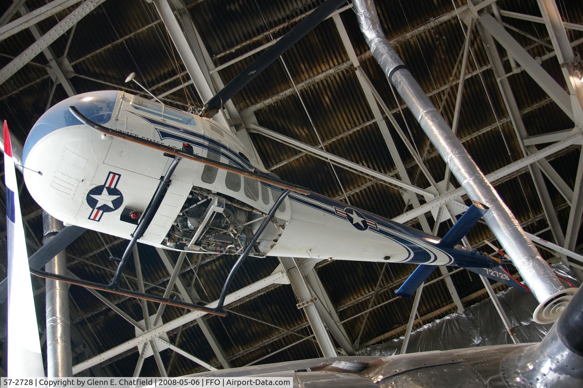 57-2728, 1957 Bell UH-13J Sioux C/N 1575, Displayed at the National Museum of the U.S. Air Force