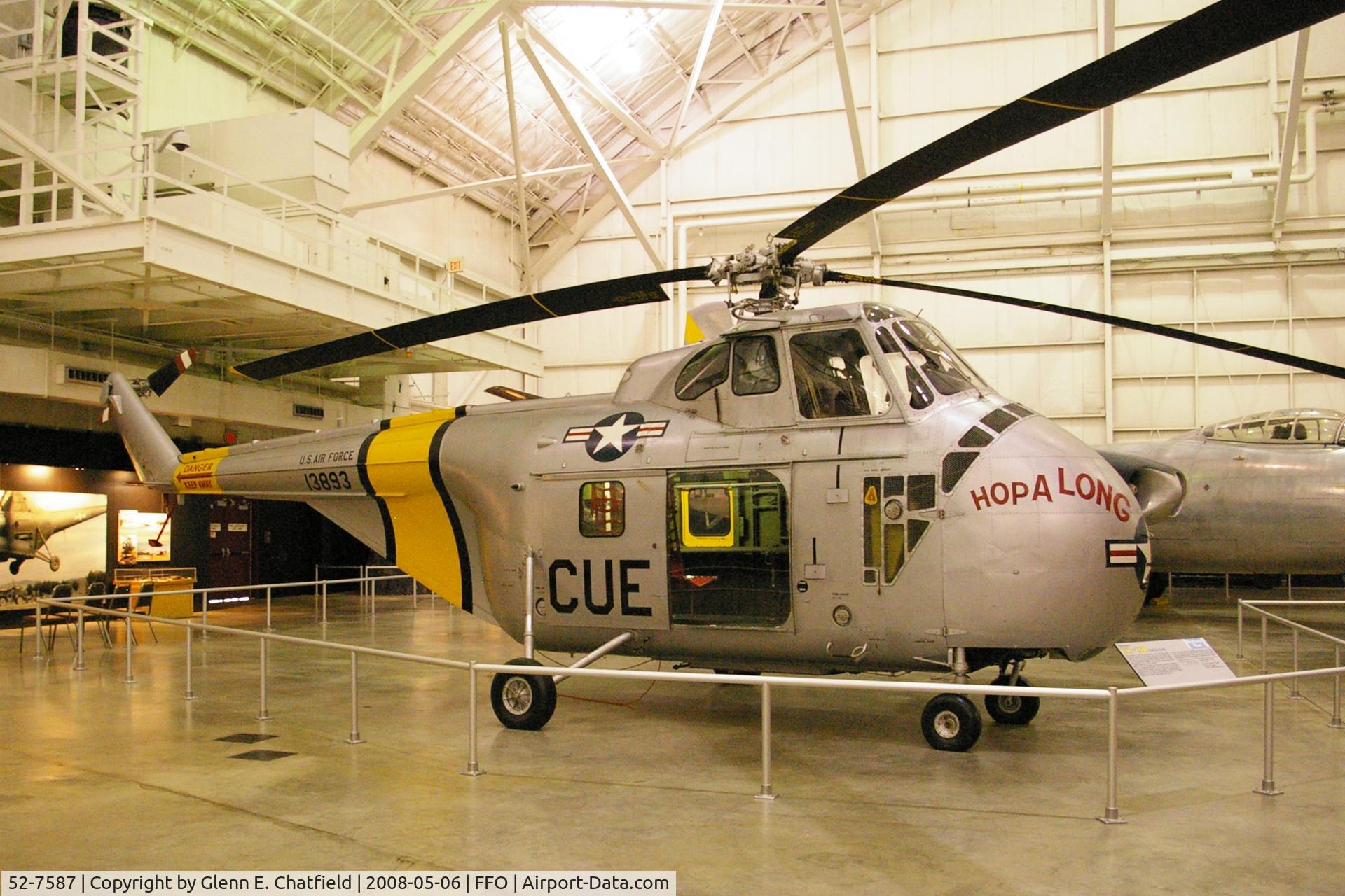 52-7587, 1952 Sikorsky H-19B Chickasaw C/N 55734, Displayed at the National Museum of the U.S. Air Force