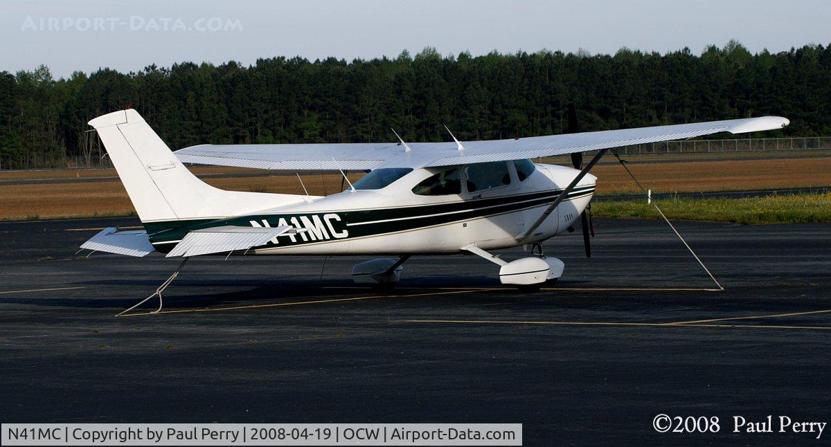 N41MC, 1984 Cessna 182R Skylane C/N 18268379, Part of the moderately populated ramp