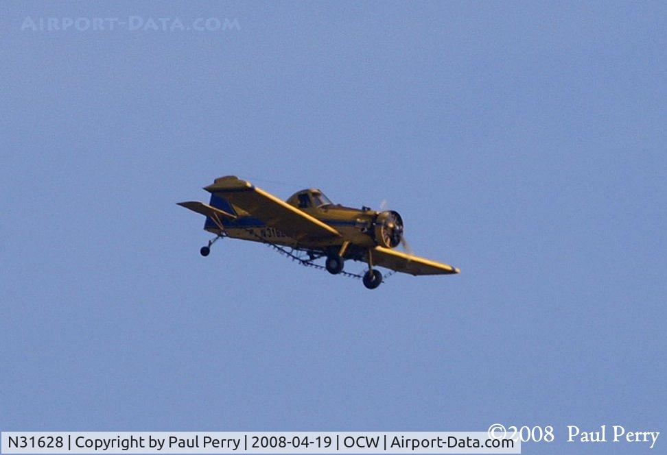 N31628, 1983 Air Tractor Inc AT-301 C/N 301-0525, Getting along over Washington, NC