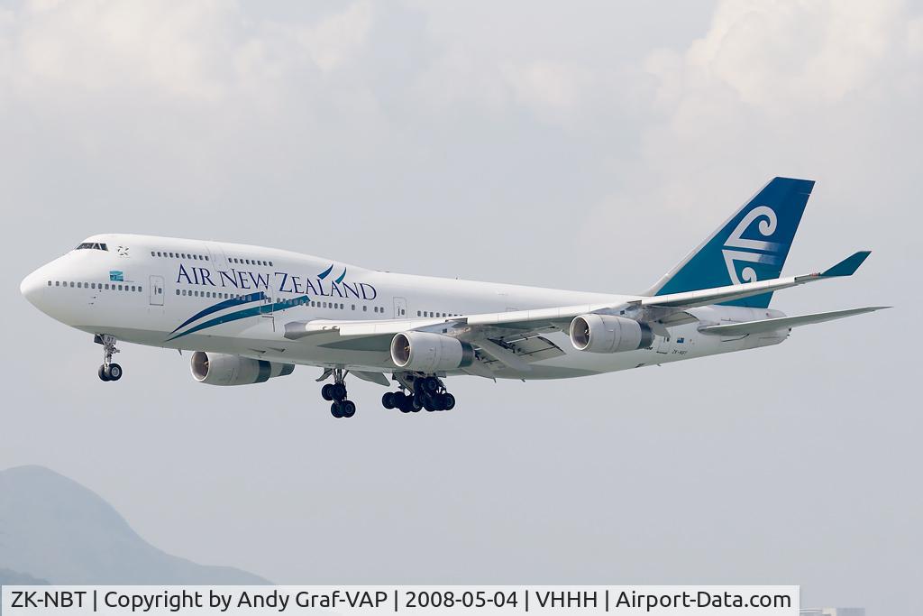ZK-NBT, 1990 Boeing 747-419 C/N 24855, Air New Zealand 747-400