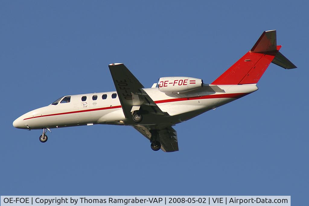 OE-FOE, 2007 Cessna Citation CJ2+ C/N 525A0375, Avcon Jet AG Cessna 525A Citationjet 2