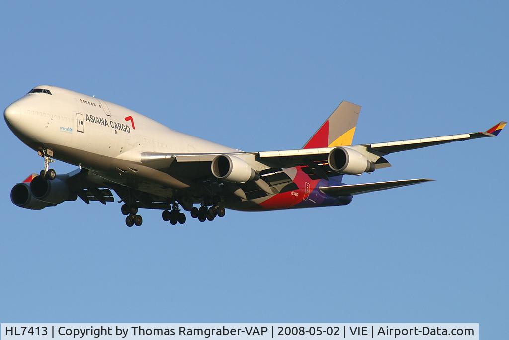 HL7413, 1991 Boeing 747-48ESF C/N 25405, Asiana Airlines Boeing 747-400