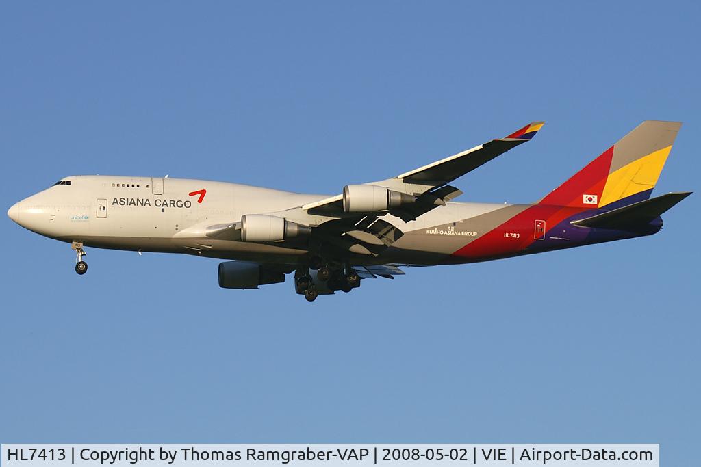 HL7413, 1991 Boeing 747-48ESF C/N 25405, Asiana Airlines Boeing 747-400