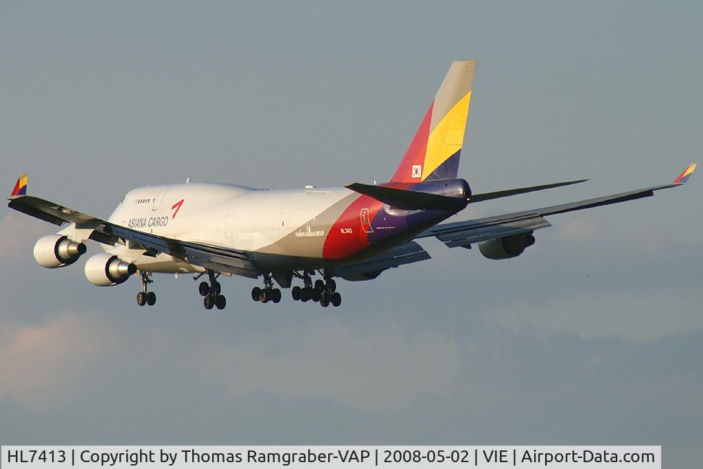 HL7413, 1991 Boeing 747-48ESF C/N 25405, Asiana Airlines Boeing 747-400