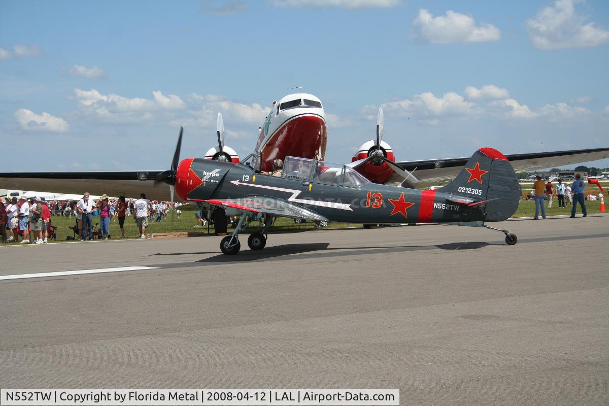 N552TW, 2002 Yakovlev (Aerostar) Yak-52TW C/N 0212305, Yak 52