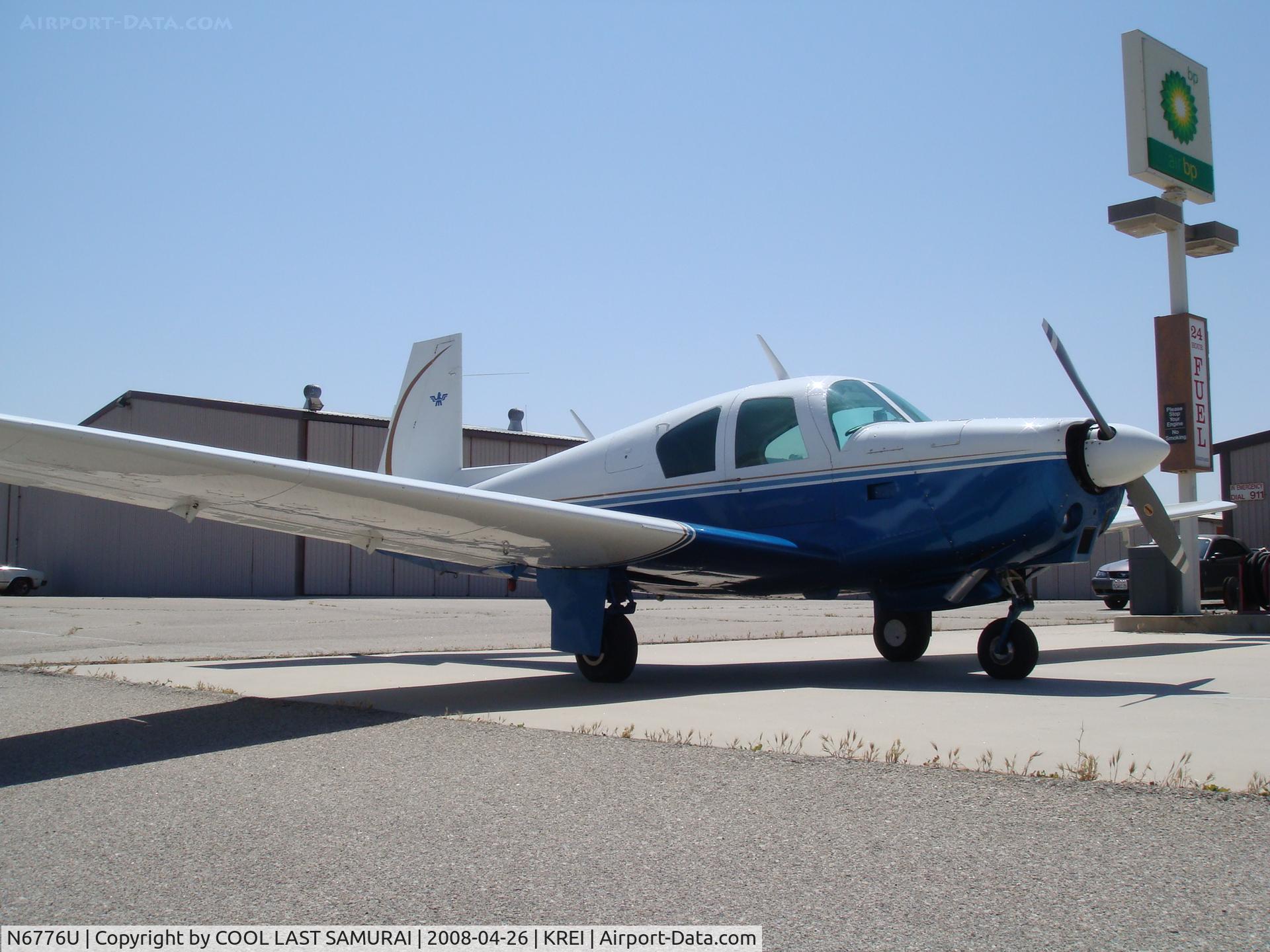 N6776U, 1963 Mooney M20C Ranger C/N 2498, 76U at KREI (Redlands Airport) Fuel Pit